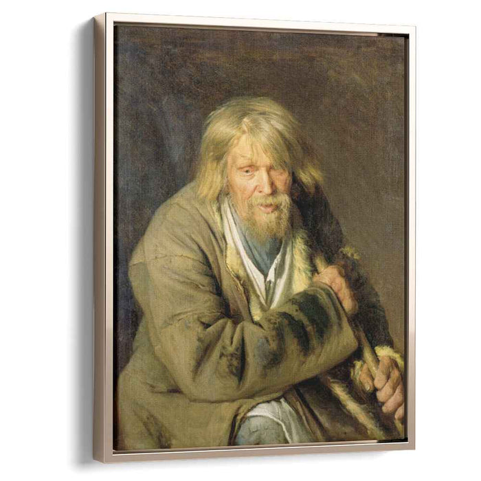 Old Man with a Crutch (1872) by Ivan Kramskoy