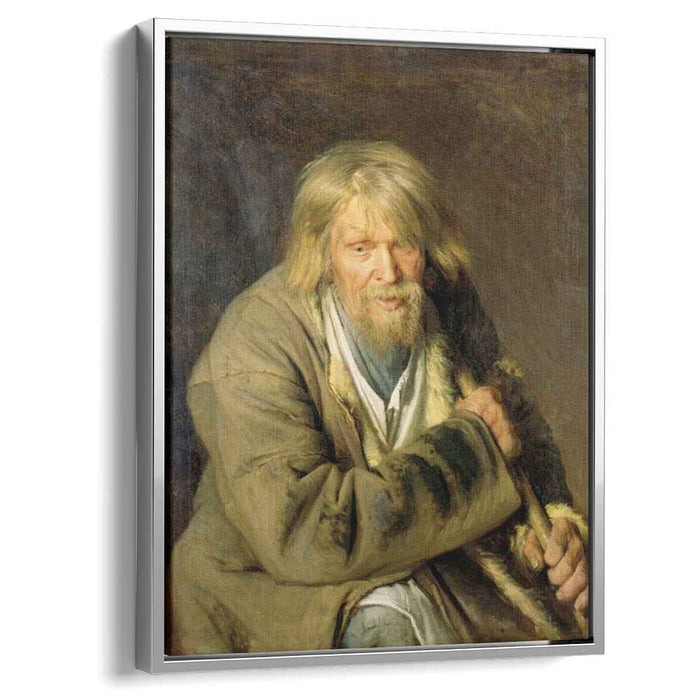 Old Man with a Crutch (1872) by Ivan Kramskoy