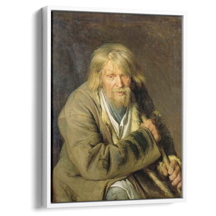 Old Man with a Crutch (1872) by Ivan Kramskoy