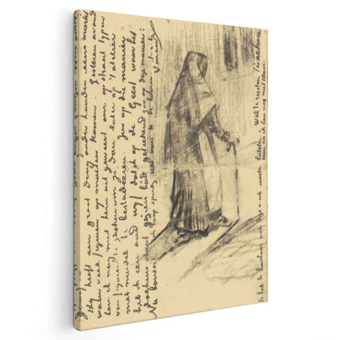 Old Woman Seen from Behind (1882) by Vincent van Gogh