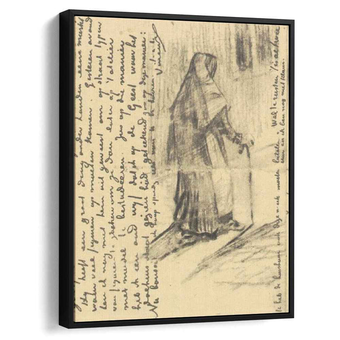 Old Woman Seen from Behind (1882) by Vincent van Gogh