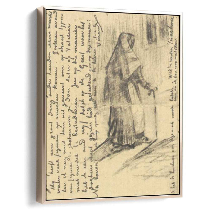 Old Woman Seen from Behind (1882) by Vincent van Gogh