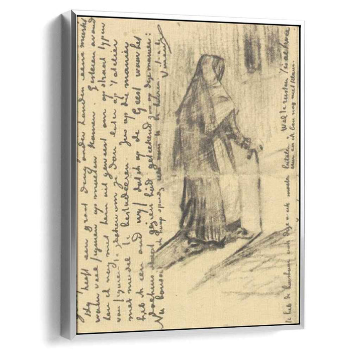 Old Woman Seen from Behind (1882) by Vincent van Gogh