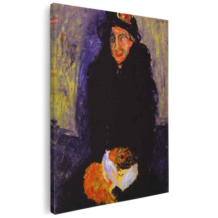 Old Woman with Dog (1919) by Chaim Soutine