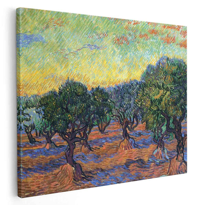 Olive Grove - Orange Sky (1889) by Vincent van Gogh