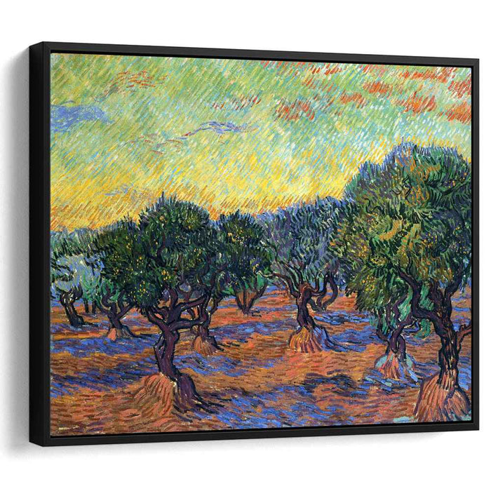 Olive Grove - Orange Sky (1889) by Vincent van Gogh