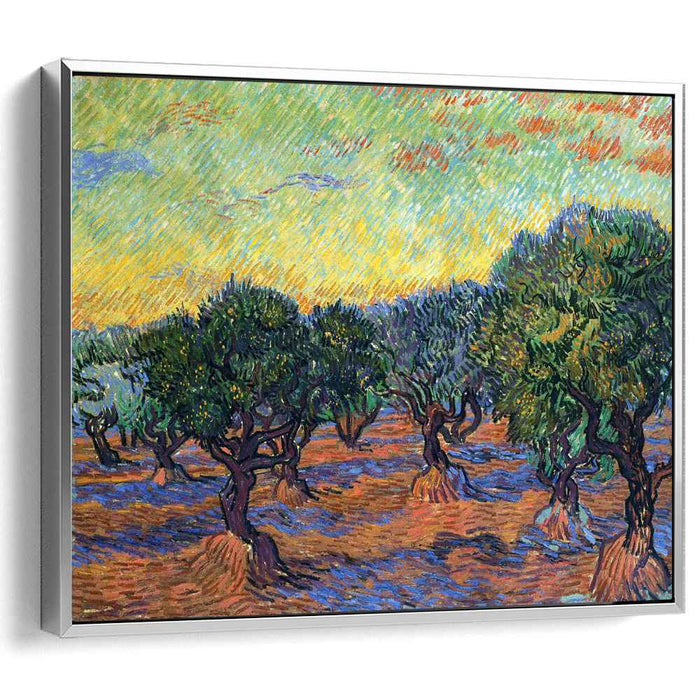 Olive Grove - Orange Sky (1889) by Vincent van Gogh