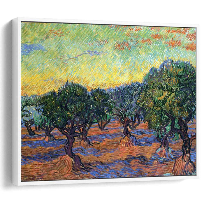 Olive Grove - Orange Sky (1889) by Vincent van Gogh