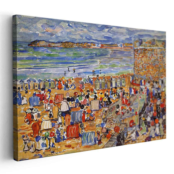 On the Beach, St. Malo by Maurice Prendergast