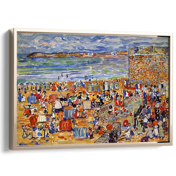 On the Beach, St. Malo by Maurice Prendergast