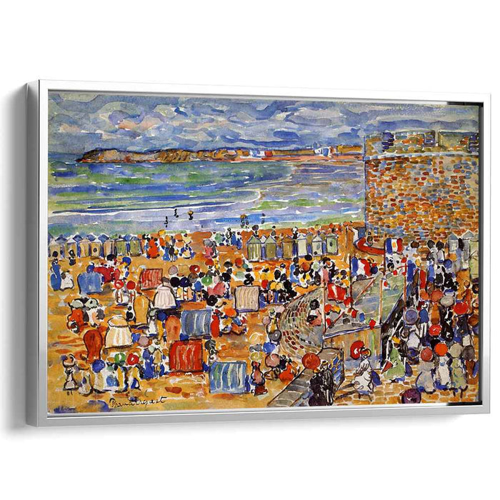 On the Beach, St. Malo by Maurice Prendergast