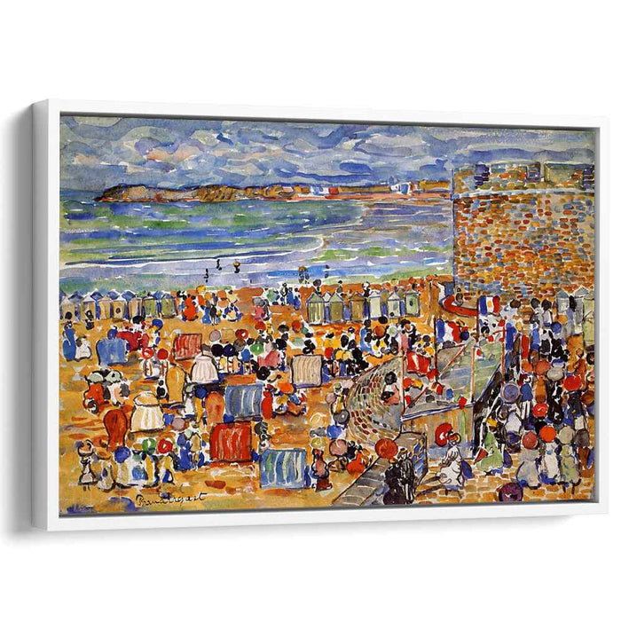 On the Beach, St. Malo by Maurice Prendergast