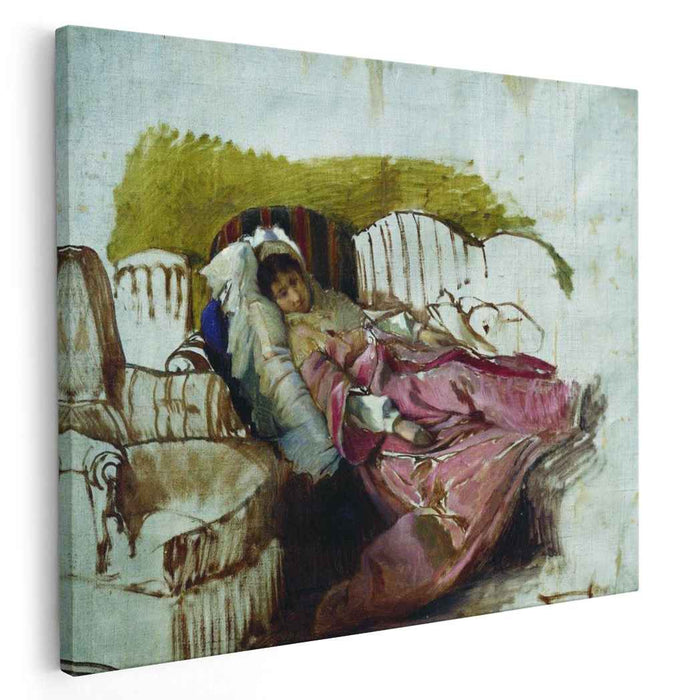 On the couch by Ilya Repin