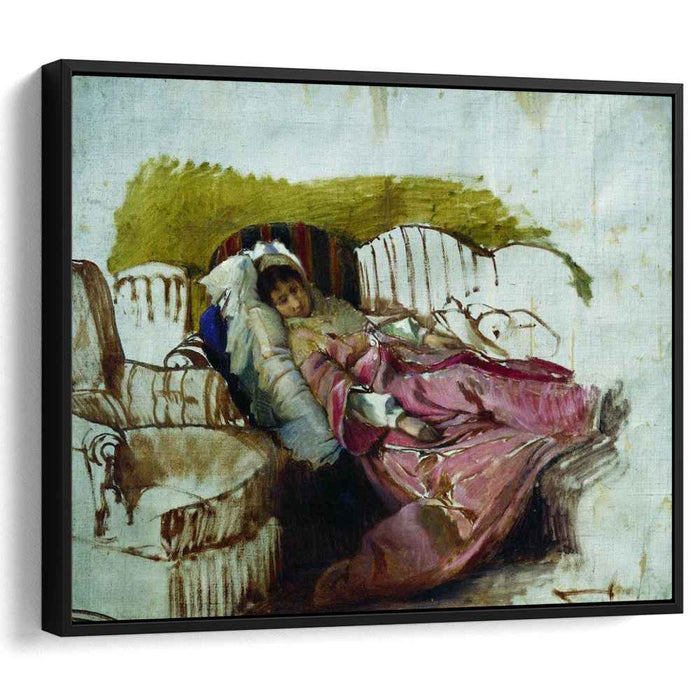 On the couch by Ilya Repin