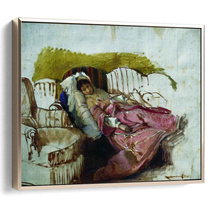 On the couch by Ilya Repin