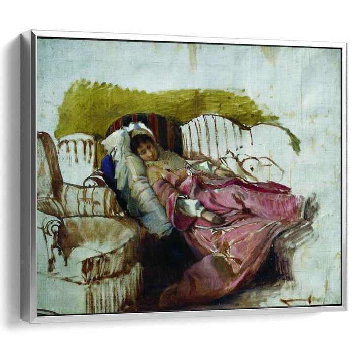 On the couch by Ilya Repin