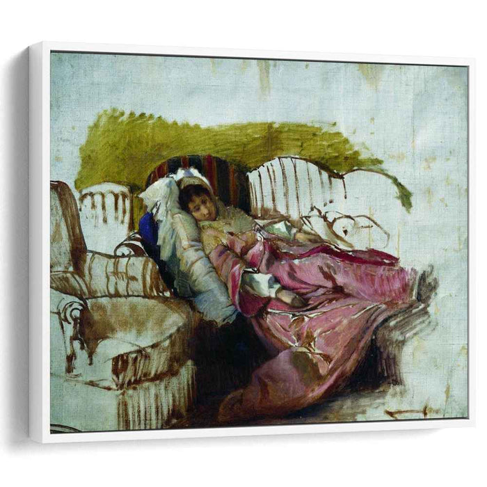 On the couch by Ilya Repin