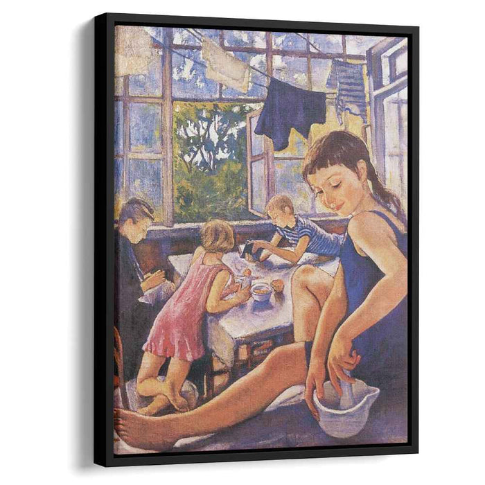 On the terrace in Kharkov (1919) by Zinaida Serebriakova