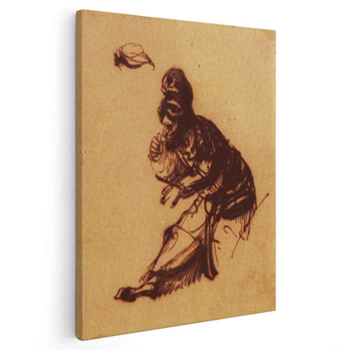 One of the two old (1634) by Rembrandt