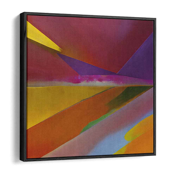 Radiant Intersect: A Symphony of Colors - Modern Abstract Canvas Art