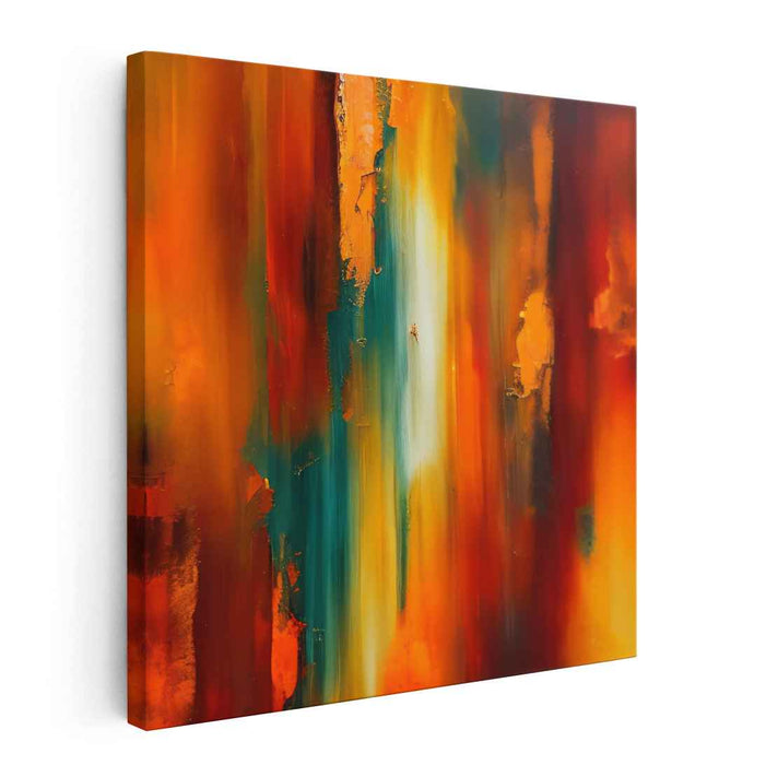 Orange Abstract Print #031