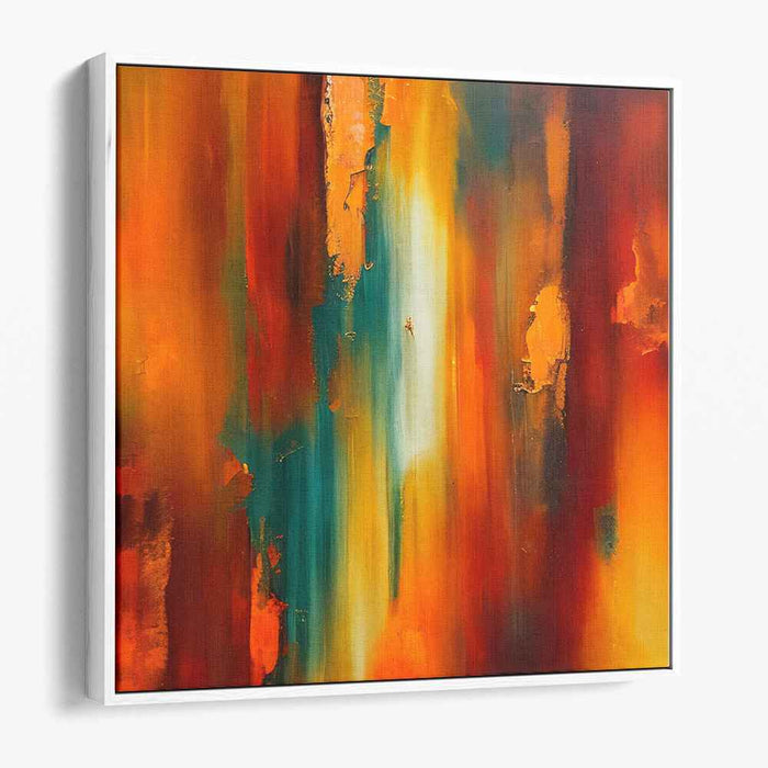 Orange Abstract Print #031