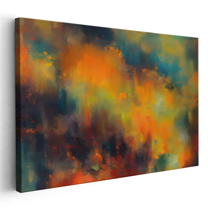 Orange Abstract Print #105