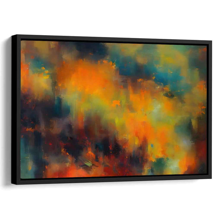 Orange Abstract Print #105