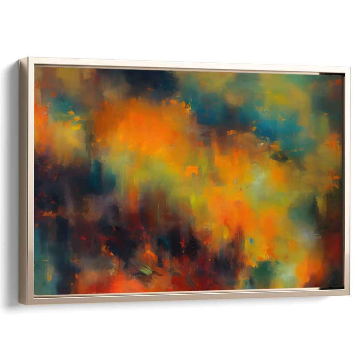 Orange Abstract Print #105