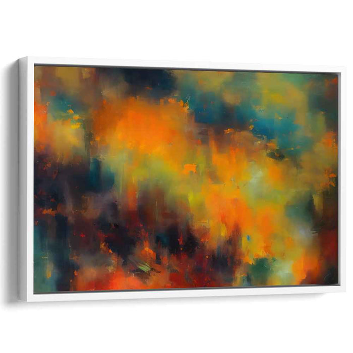 Orange Abstract Print #105