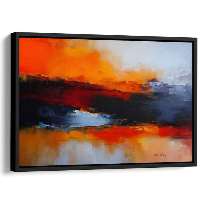 Orange Abstract Print #117