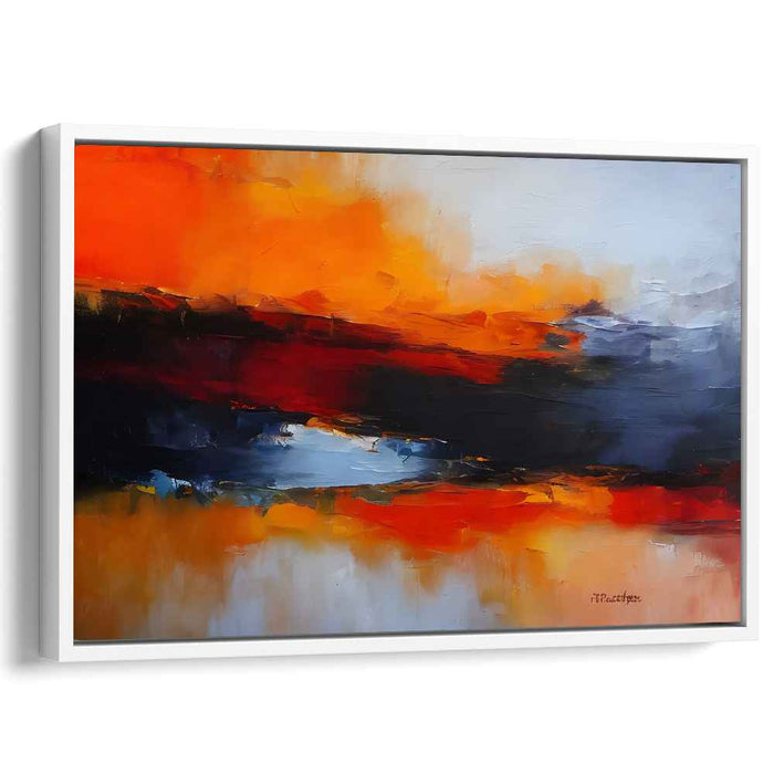 Orange Abstract Print #117