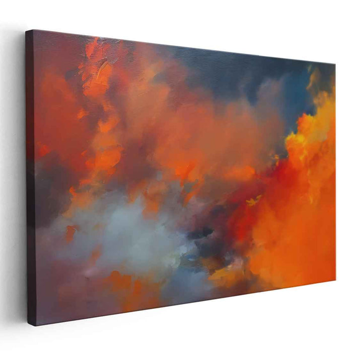 Orange Abstract Print #119