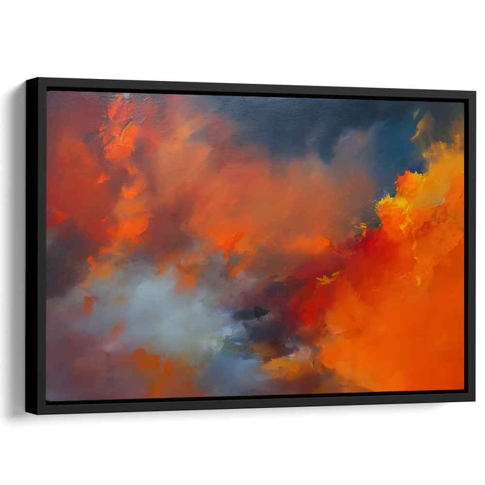 Orange Abstract Print #119