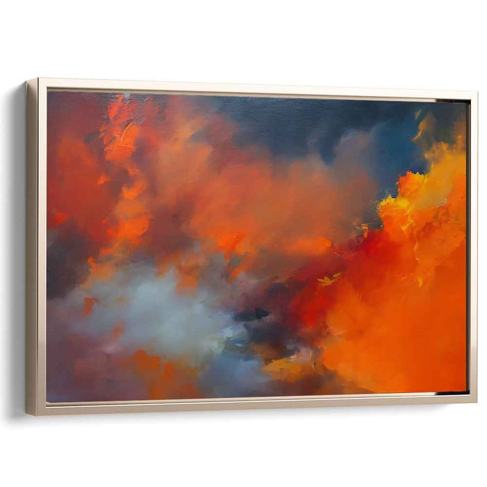 Orange Abstract Print #119