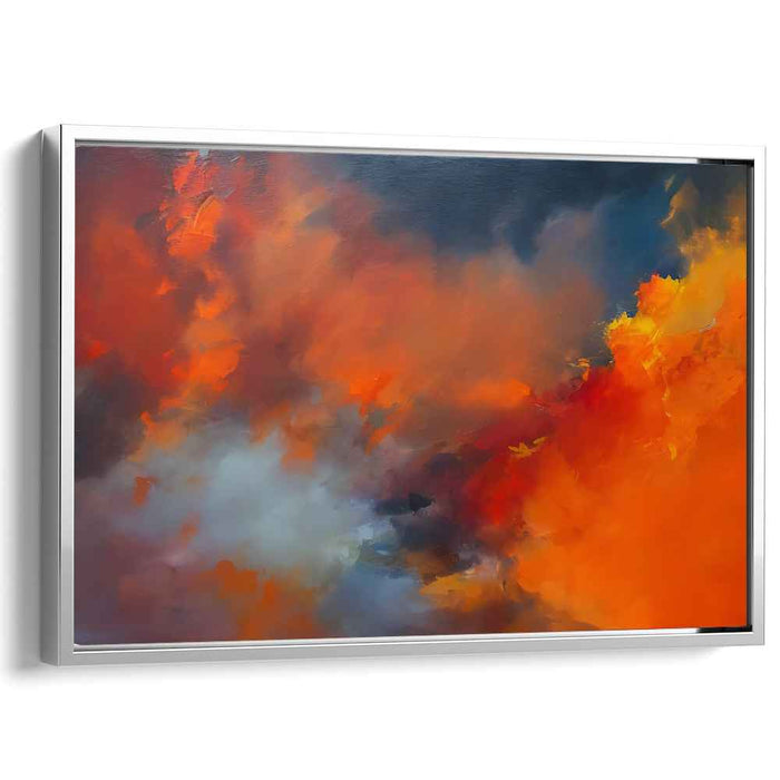 Orange Abstract Print #119