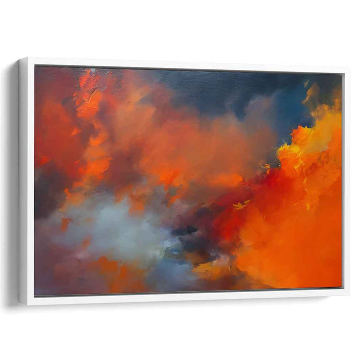 Orange Abstract Print #119