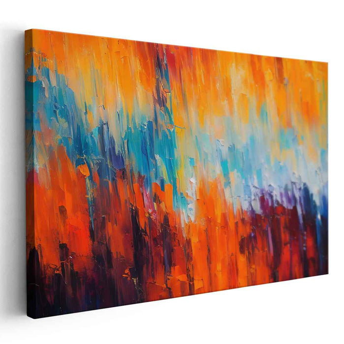 Orange Abstract Print #123