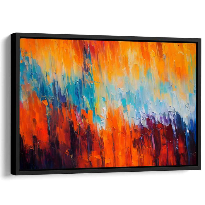 Orange Abstract Print #123