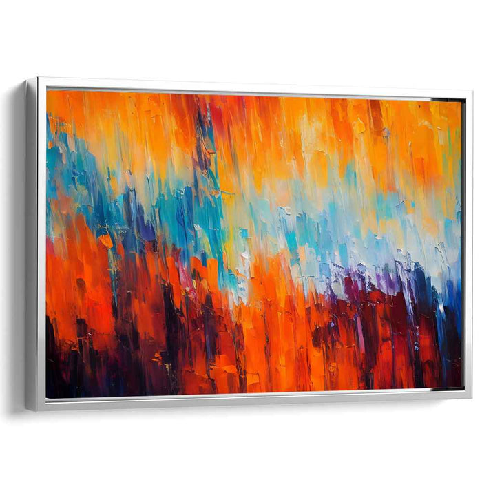 Orange Abstract Print #123