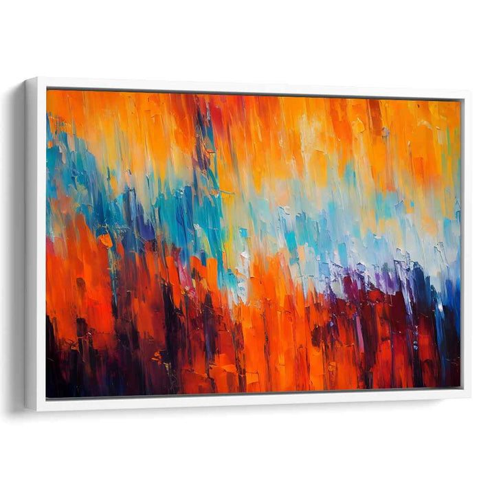 Orange Abstract Print #123