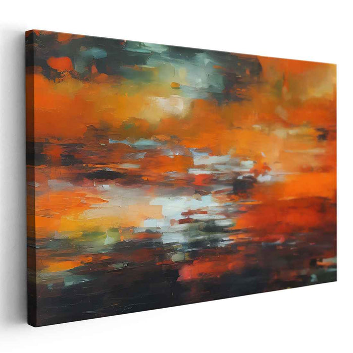 Echoes of Imagination: Abstract Reflections Canvas Art Print
