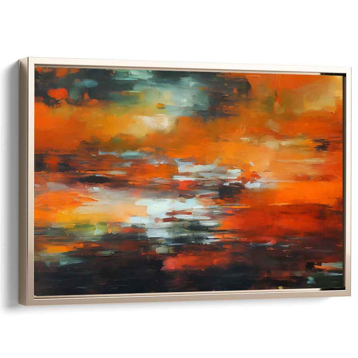 Echoes of Imagination: Abstract Reflections Canvas Art Print