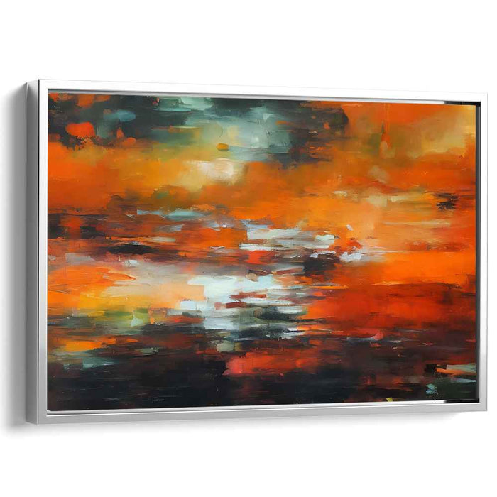 Echoes of Imagination: Abstract Reflections Canvas Art Print