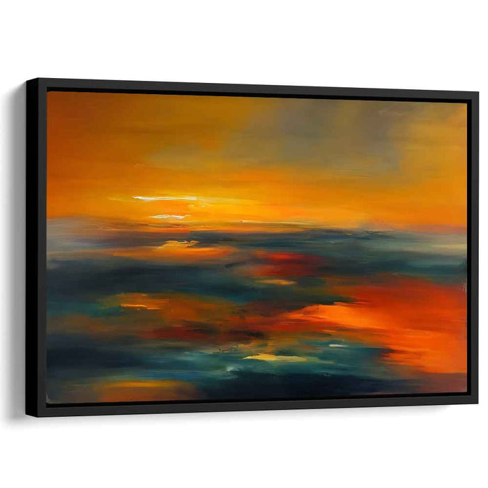 Orange Abstract Print #125