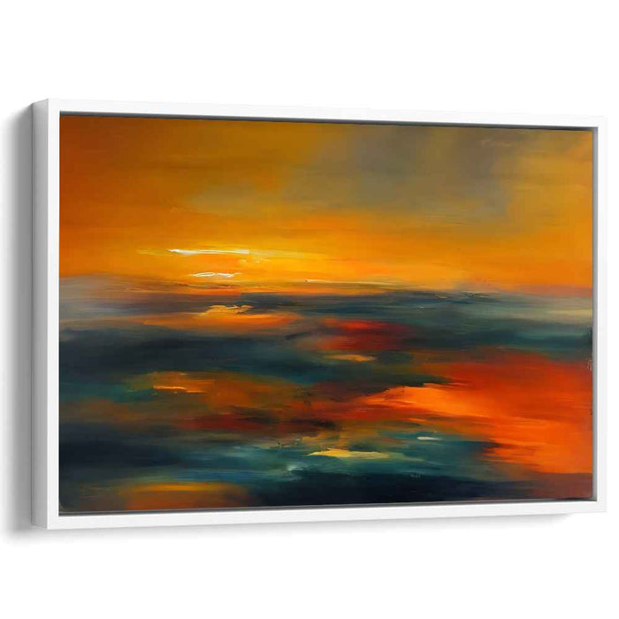 Orange Abstract Print #125