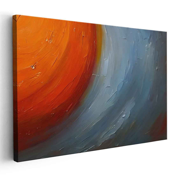 Orange Abstract Print #126