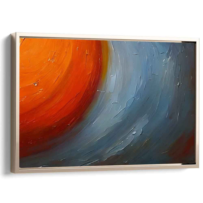 Orange Abstract Print #126