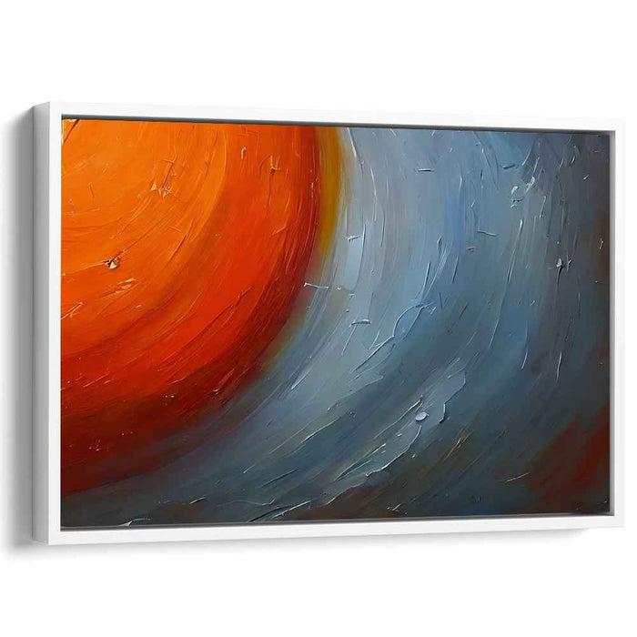 Orange Abstract Print #126
