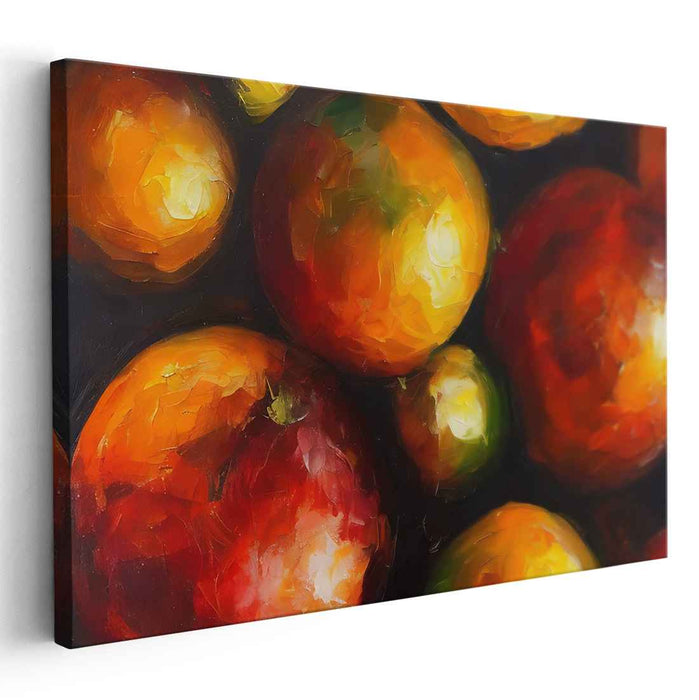 Orange Abstract Print #137